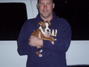 Boxer Dog Named Fonzie